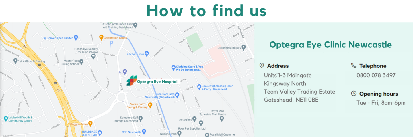 NHS eye hospital Newcastle