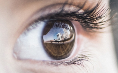 Close up of a brown eye