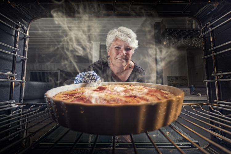 woman cooking