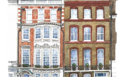 Optegra Central London eye hospital watercolour