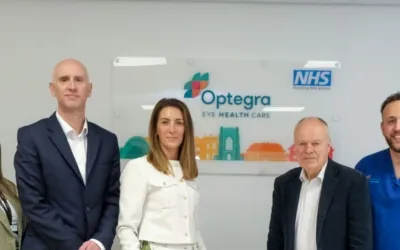 Clive Betts MP with Optegra Sheffield team