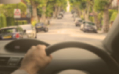 Vision simulation - day drive with cataract (no treatment)