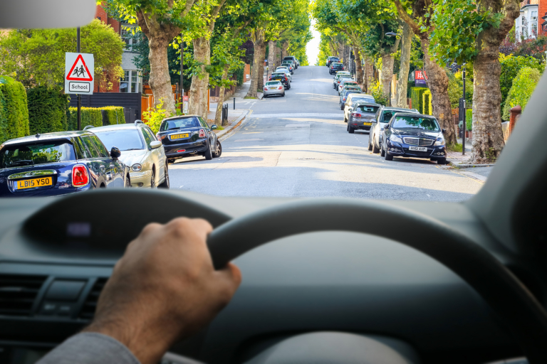 Vision simulation - day drive with monofocal lens