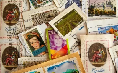 Multiple French stamps