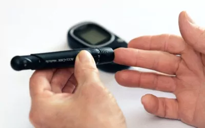 Diabetes finger prick test