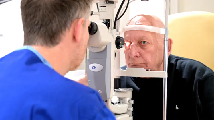 Treble patient Jim Hayles at Optegra